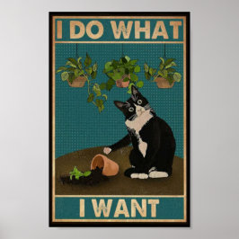 Póster Retro cat