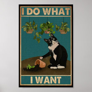 Póster Retro cat