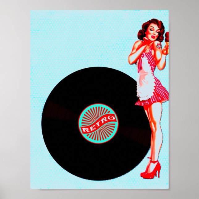 Póster Retro Cincuenta (Frente)