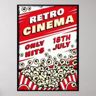 Póster Retro Cinema | Vintage Classic Retro