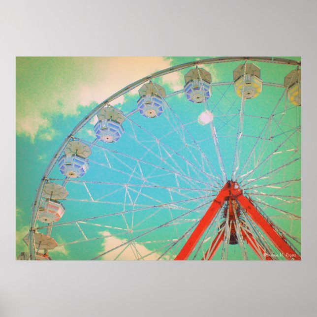 Póster Retro Circus Ferris Whegraph - Poster (Frente)