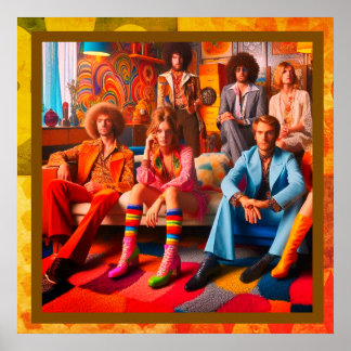 Póster Retro Clothes Shoes Furniture Hair and Vibe Wall