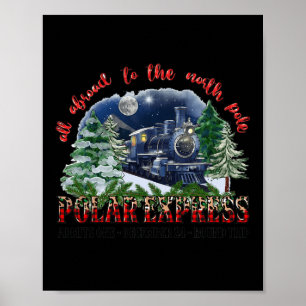 Póster Retro Cree Que Tren Polo Norte Polar Express Todo