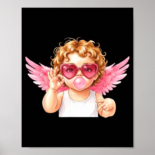 Póster Retro Cud 67 Meme Bubblegum Funny Six Seven Valent (Frente)