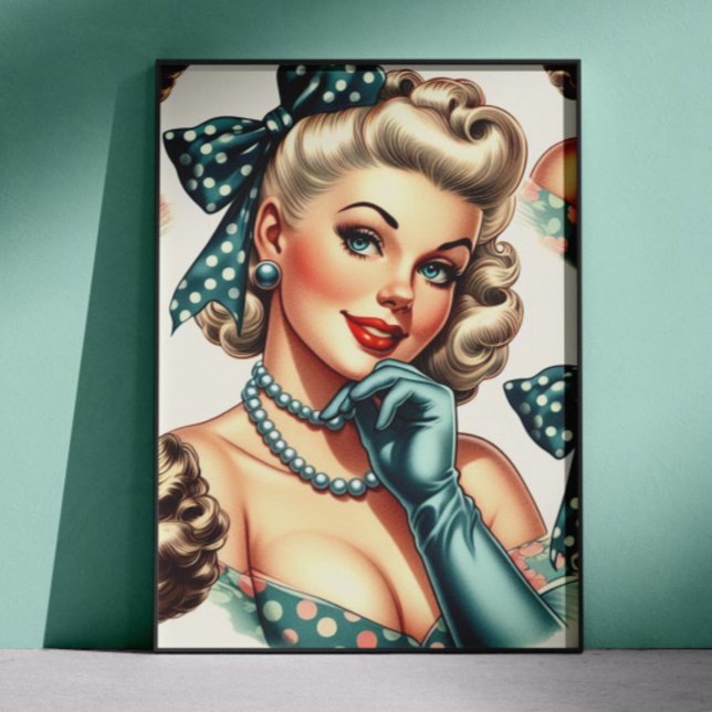 Póster Retro Cute Classic Pinup (Subido por el creador)
