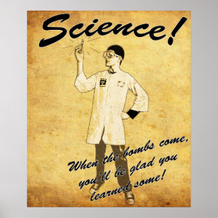Póster Retro de Ciencia de los 40