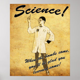 Póster Retro de Ciencia de los 40