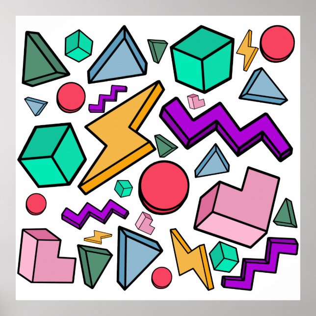 Póster Retro de cosecha estética de los años 80 (Frente)