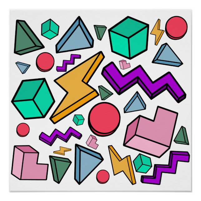 Póster Retro de cosecha estética de los años 80 (Anverso)