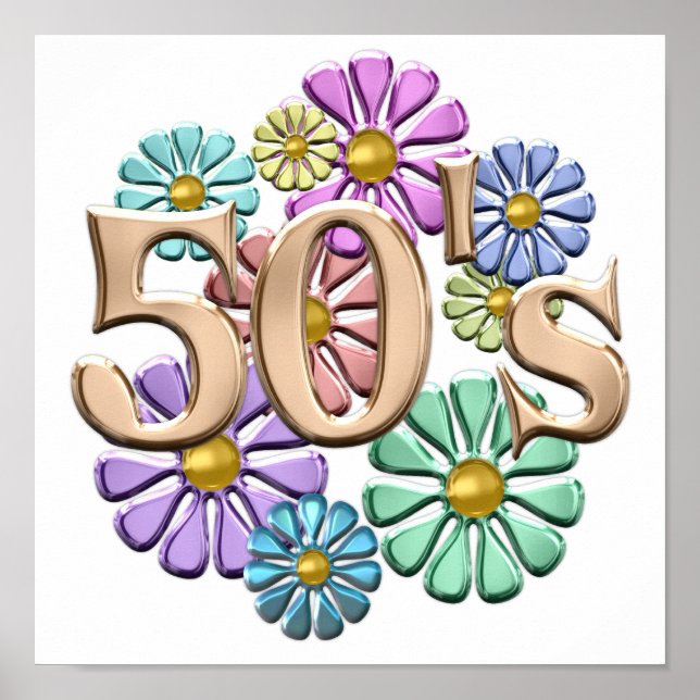 Póster Retro de los años 50 (Frente)