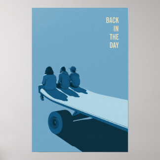Póster Retro de Patinaje