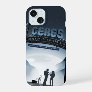 Póster Retro de Viaje Espacial-Planeta Enano Ceres