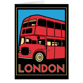 poster retro del art déco de Londres Westminster