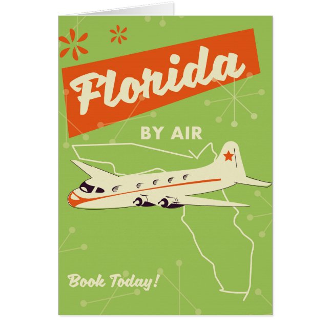 Poster retro del estado de Florida. (Frente)
