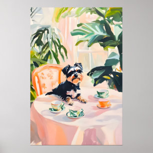 Póster Retro del Terrier Escocés, Terrier Escocés