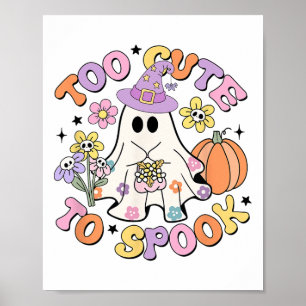 Póster Retro Demasiado lindo para hablar Fantasma Bruja G