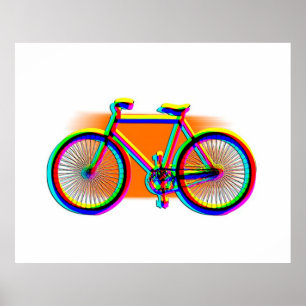 Póster Retro Design Bike customized Poster