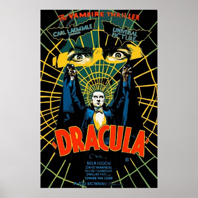 Póster Retro Drácula (Frente)