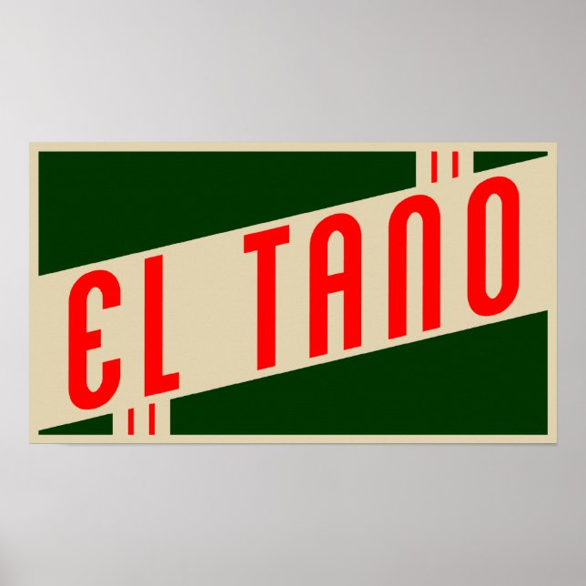 Póster retro el tano (Frente)