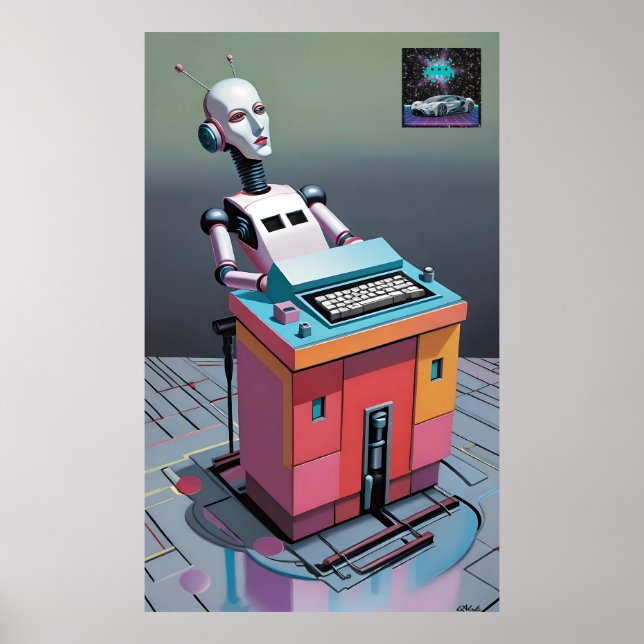 Póster Retro-Electro Chatter (Frente)