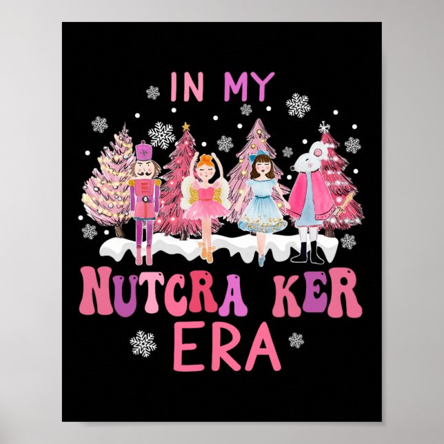 Póster Retro En Mi Nutcracker Mom Era Navidades Nutcracke (Frente)