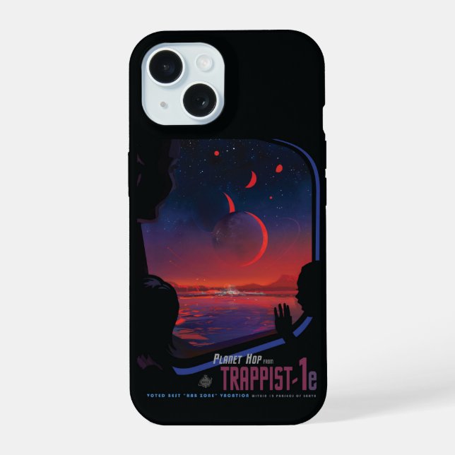 Póster Retro Espacial - Observadores ven Trappist- (Reverso )