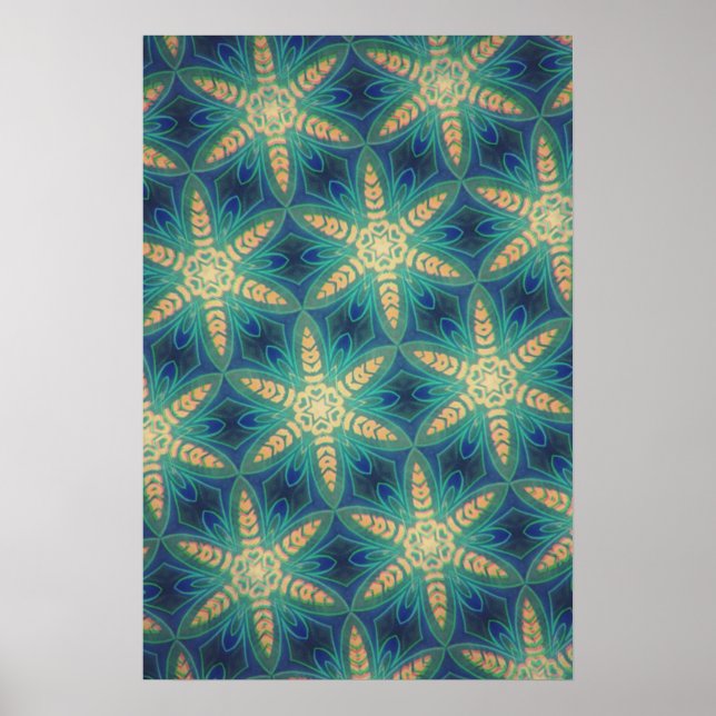 Póster Retro Flowers #1 Poster (Frente)