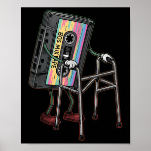 Póster Retro Funny Old Cette Walker Nunca Olvidó Flo