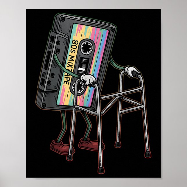 Póster Retro Funny Old Cette Walker Nunca Olvidó Flo (Frente)