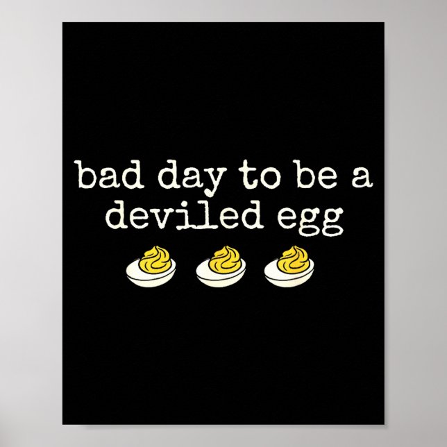 Póster Retro Funny Thanksgiving Dinner Bad Day To Be A De (Frente)