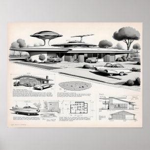 Póster Retro Futurista 03023