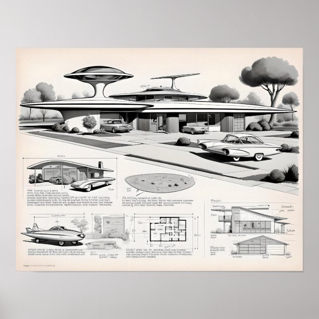 Póster Retro Futurista 03023 (Frente)
