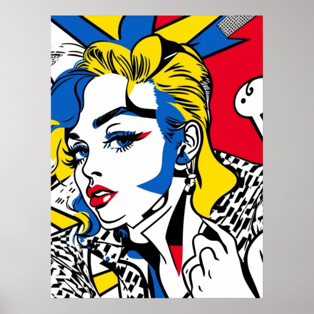 Póster Retro-Gal Poster (pop-art) (Frente)