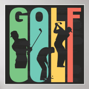 Póster Retro Golf