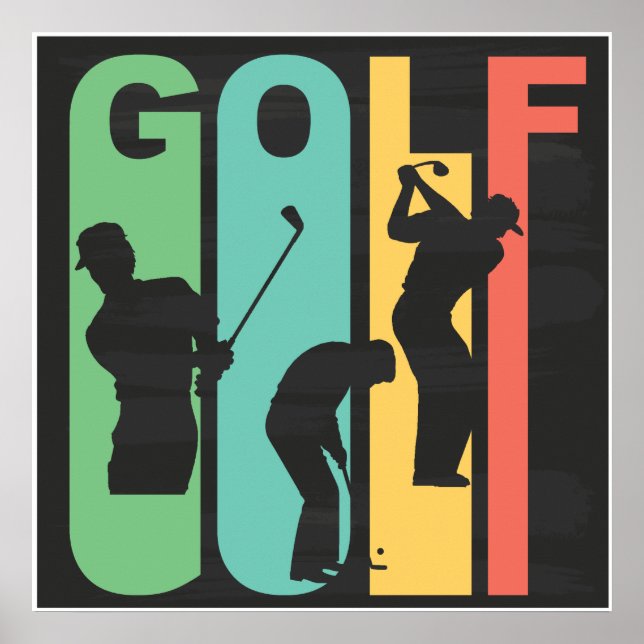 Póster Retro Golf (Frente)