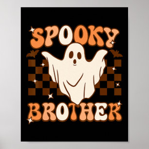 Póster Retro Groovy Fantasma Hermano Ropa