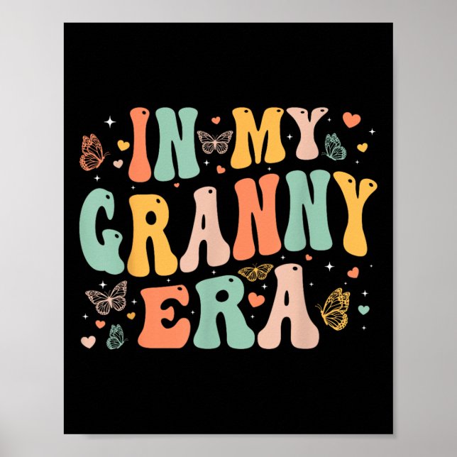 Póster Retro Groovy In My Granny Era Mother's Day Women  (Frente)