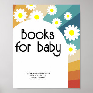 Póster Retro Groovy - Libros para Poster de bebés