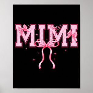 Póster Retro groovy mimi abuela nana lazo feliz madresRe