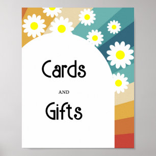 Póster Retro Groovy - Tarjetas y regalos Poster de ducha