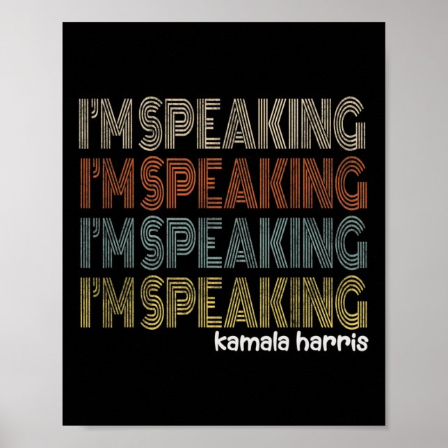 Póster Retro Hablo Kamala Harris Joe Biden 2020 Gi (Frente)