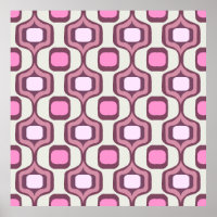 Retro Hand Drawn Geometric Square Pattern Minimal