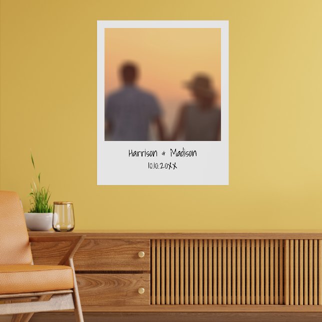 Póster Retro instant photo names custom modern (Salón 2)