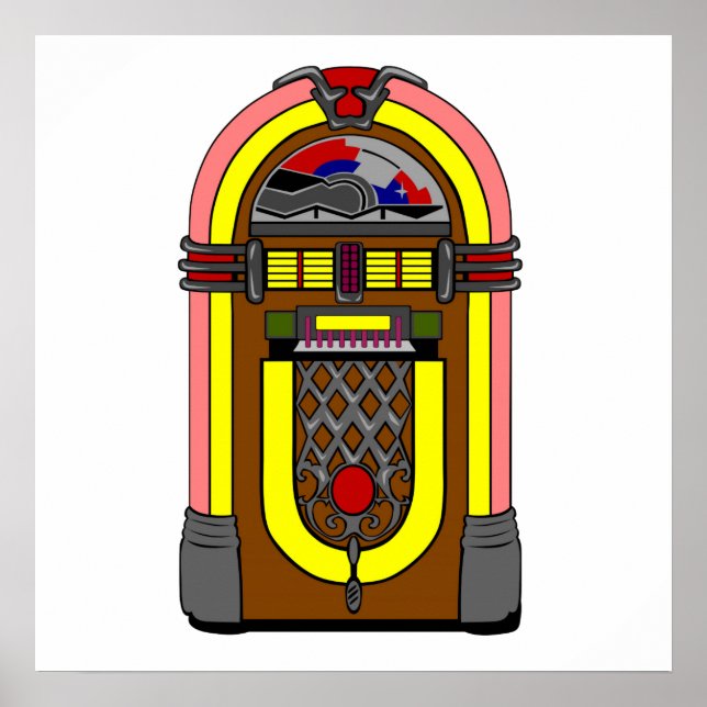 Póster Retro Jukebox (Frente)