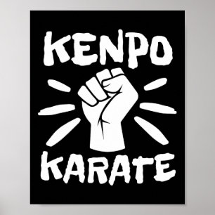 Póster Retro Kenpo Karate Kempo Karate Artes Marciales