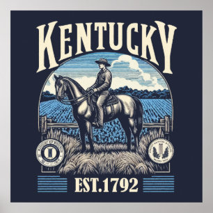 Póster Retro Kentucky