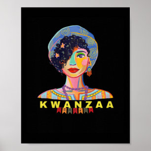 Póster Retro Kwanzaa Africano