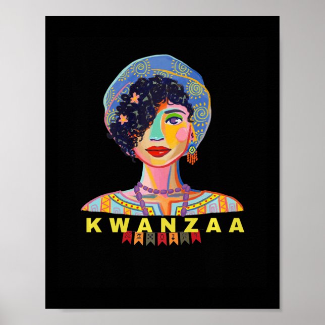 Póster Retro Kwanzaa Africano (Frente)