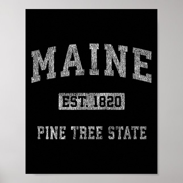 Póster Retro Maine (Frente)