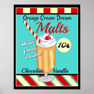 Póster Retro Malt